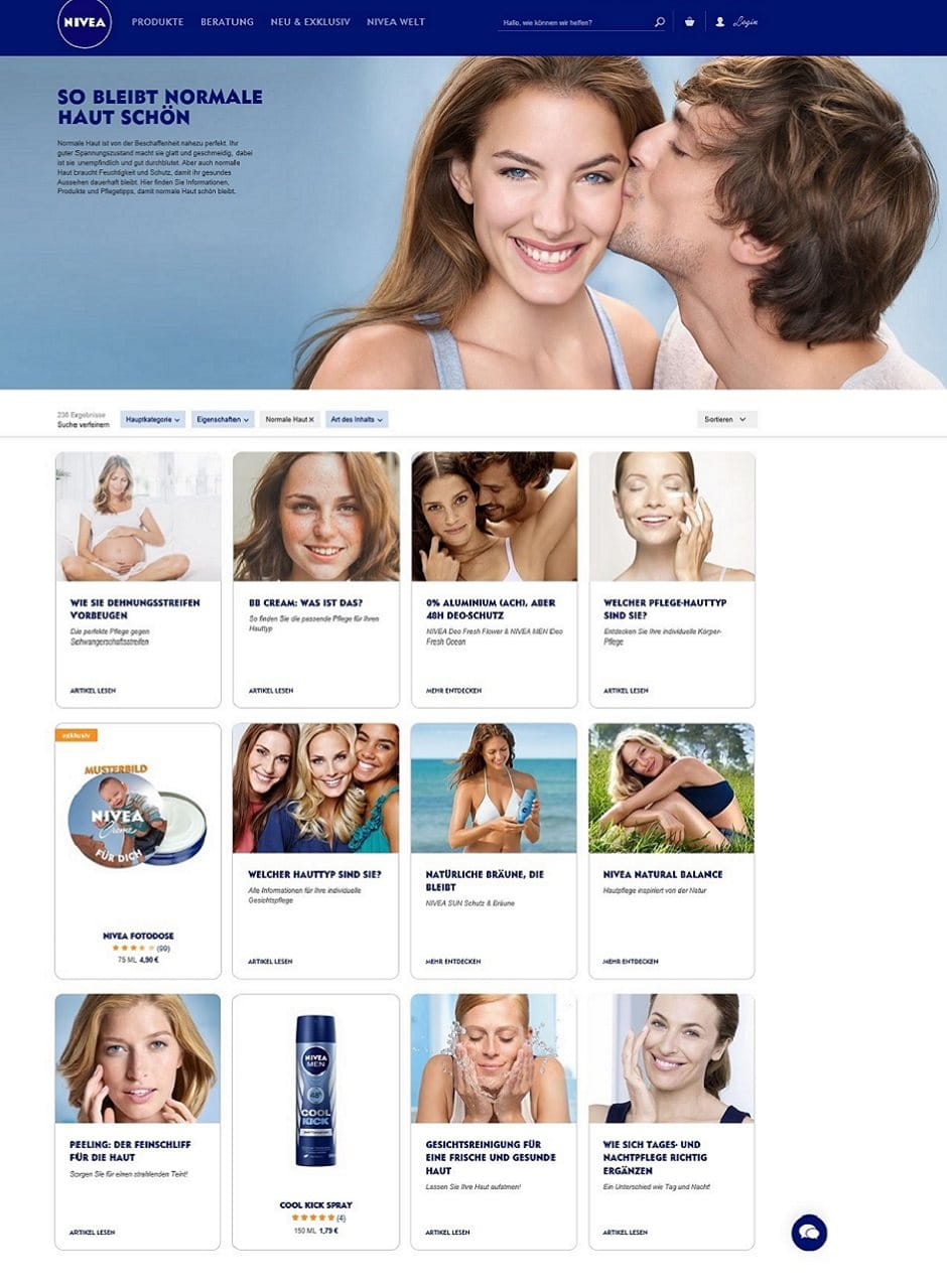 NIVEA Website