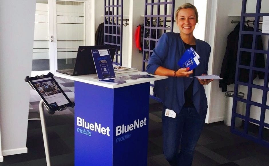 Melanie Neeven bei der BlueNet promotion