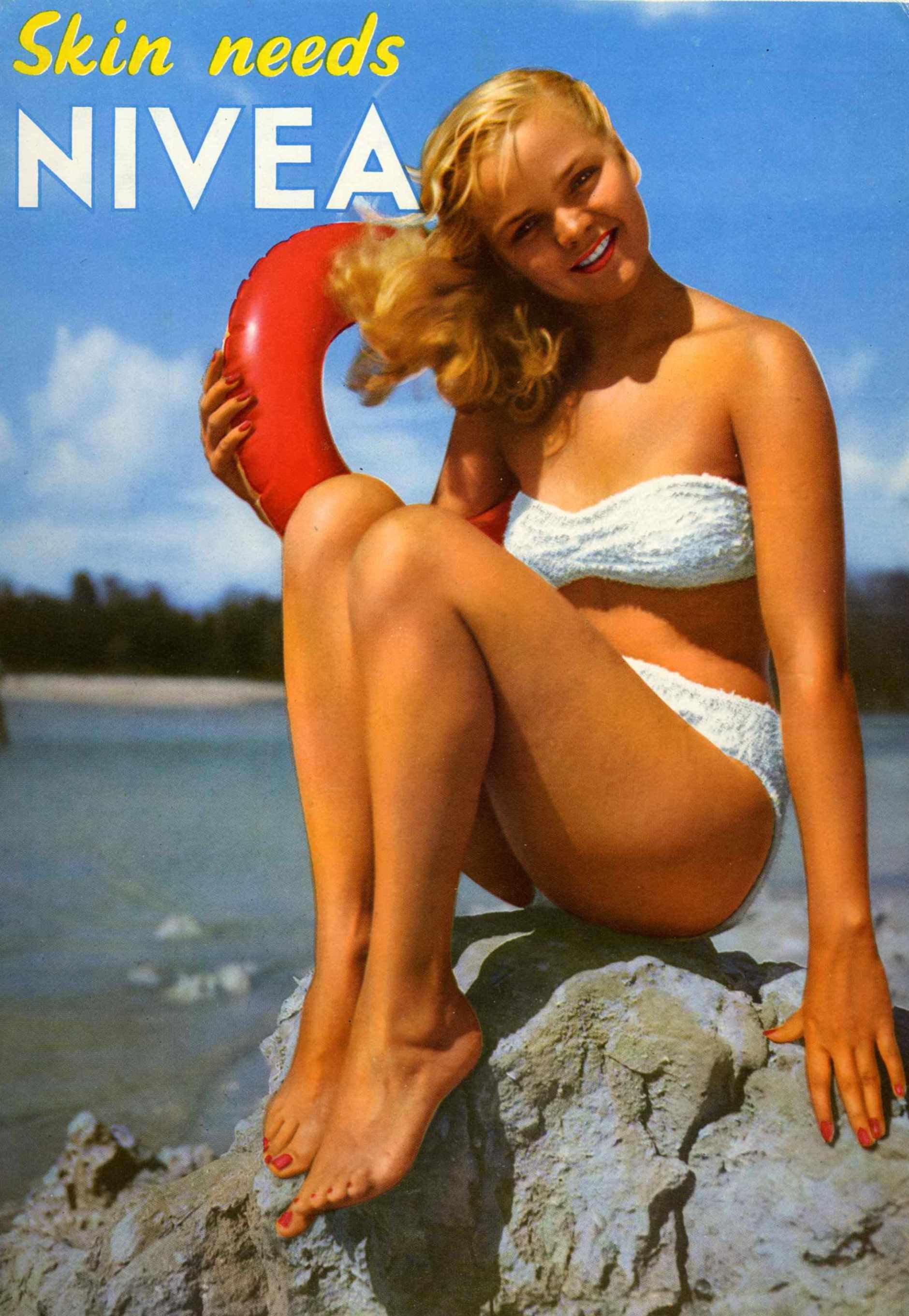 Werbeplakat NIVEA - Großbritannien 1950er - Version 2