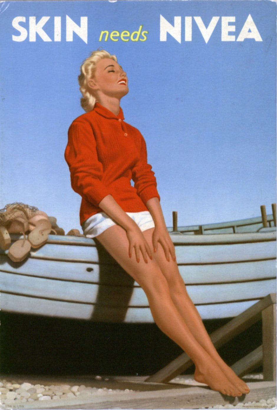 Werbeplakat NIVEA - Großbritannien 1950er - Version 3