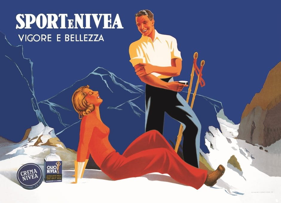 Werbeplakat NIVEA - Italien 1935