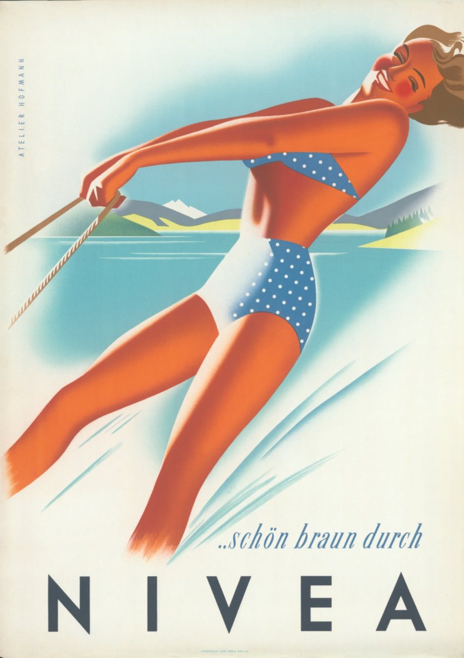 Werbeplakat NIVEA 1953