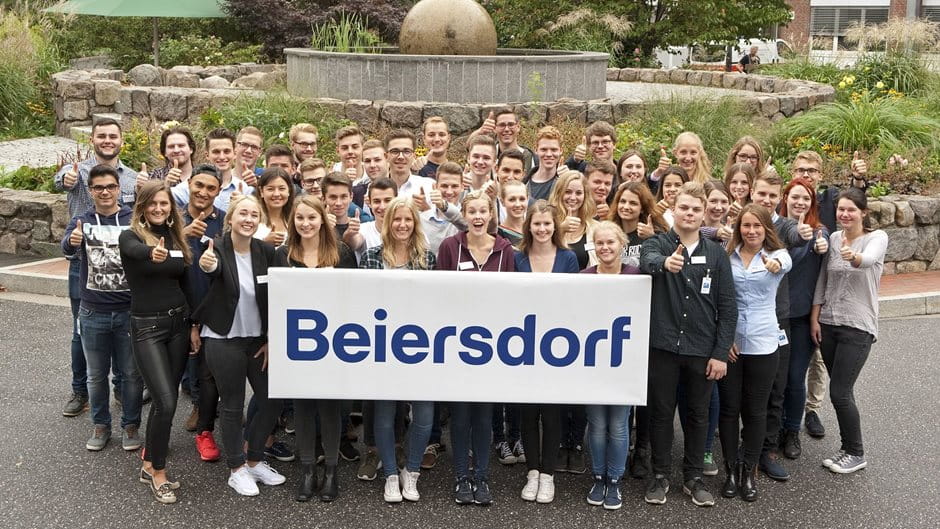 Die neuen Azubis der Beiersdorf AG, Jahrgang 2016